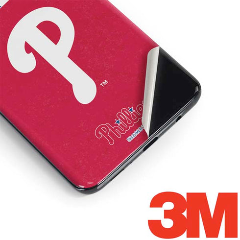 MLB Philadelphia Phillies - Solid Distressed Galaxy S9 Plus Skin