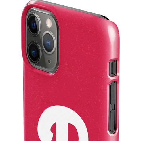 MLB Philadelphia Phillies - Solid Distressed iPhone 11 Pro Lite Case