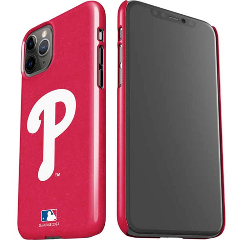 MLB Philadelphia Phillies - Solid Distressed iPhone 11 Pro Lite Case