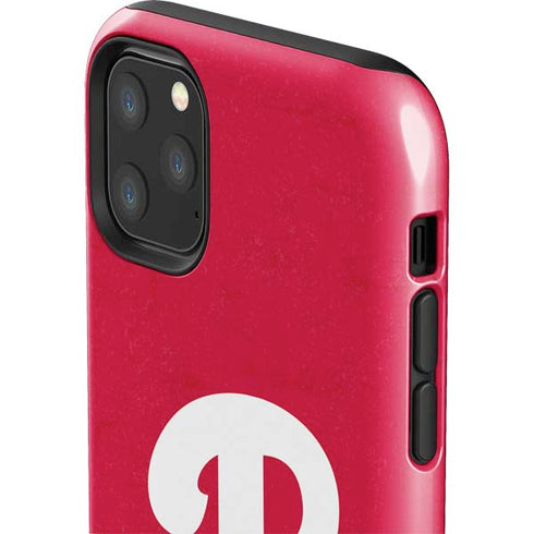 MLB Philadelphia Phillies - Solid Distressed iPhone 11 Pro Max Impact Case