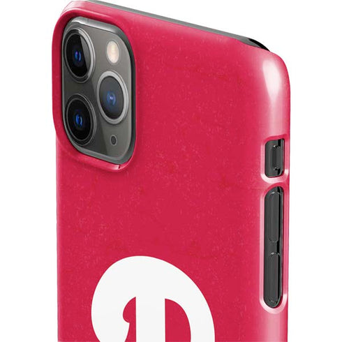 MLB Philadelphia Phillies - Solid Distressed iPhone 11 Pro Max Lite Case