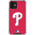 MLB Philadelphia Phillies - Solid Distressed iPhone 12 Mini Clear Case