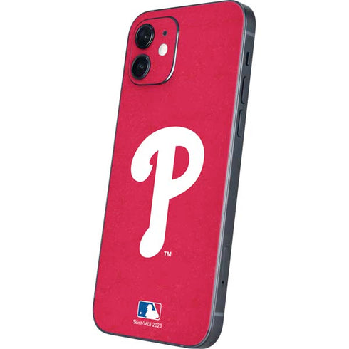 MLB Philadelphia Phillies - Solid Distressed iPhone 12 Mini Skin
