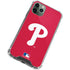 MLB Philadelphia Phillies - Solid Distressed iPhone 12 Pro Clear Case