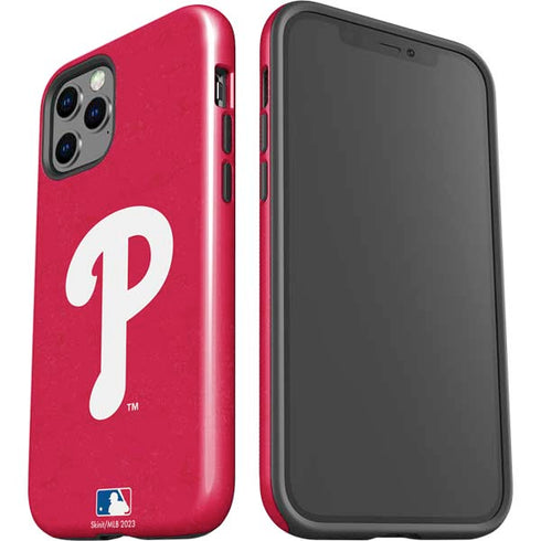 MLB Philadelphia Phillies - Solid Distressed iPhone 12 Pro Impact Case