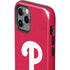 MLB Philadelphia Phillies - Solid Distressed iPhone 12 Pro Max Impact Case