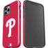 MLB Philadelphia Phillies - Solid Distressed iPhone 12 Pro Max Impact Case
