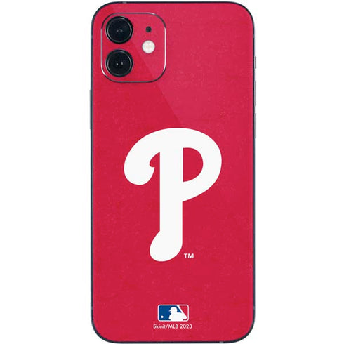 MLB Philadelphia Phillies - Solid Distressed iPhone 12 Skin