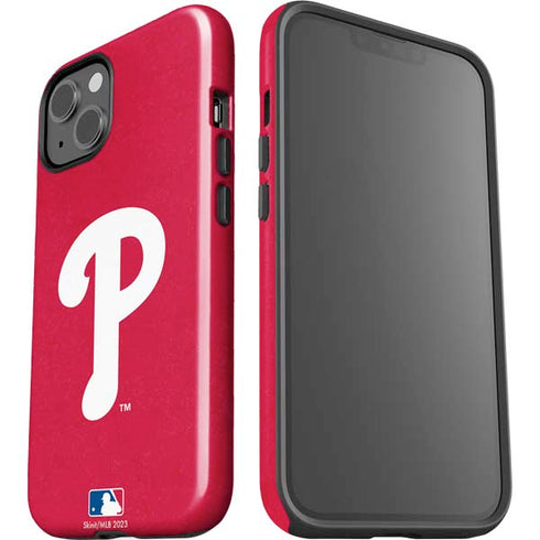 MLB Philadelphia Phillies - Solid Distressed iPhone 13 Impact Case