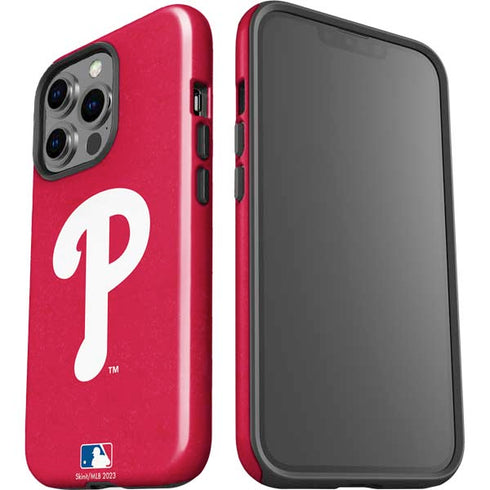 MLB Philadelphia Phillies - Solid Distressed iPhone 13 Pro Impact Case