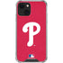 MLB Philadelphia Phillies - Solid Distressed iPhone 15 Plus Clear Case