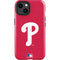 MLB Philadelphia Phillies - Solid Distressed iPhone 15 Plus Impact Case