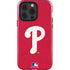 MLB Philadelphia Phillies - Solid Distressed iPhone 14 Pro Impact Case