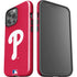MLB Philadelphia Phillies - Solid Distressed iPhone 14 Pro Max Impact Case