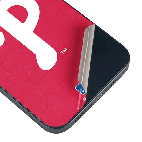 MLB Philadelphia Phillies - Solid Distressed iPhone 14 Skin