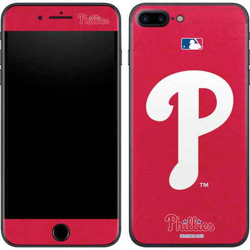 MLB Philadelphia Phillies - Solid Distressed iPhone 8 Plus Skin