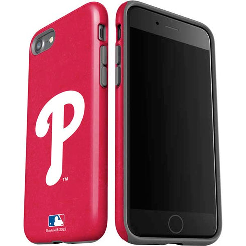 MLB Philadelphia Phillies - Solid Distressed iPhone SE (2nd & 3rd Gen) Pro Case