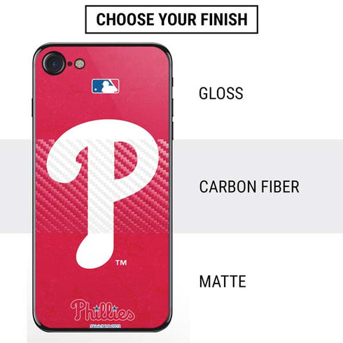 MLB Philadelphia Phillies - Solid Distressed iPhone SE (2nd & 3rd Gen) Skin