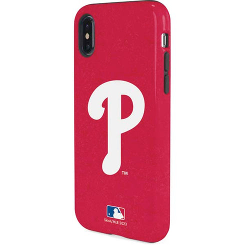 MLB Philadelphia Phillies - Solid Distressed iPhone X Pro Case