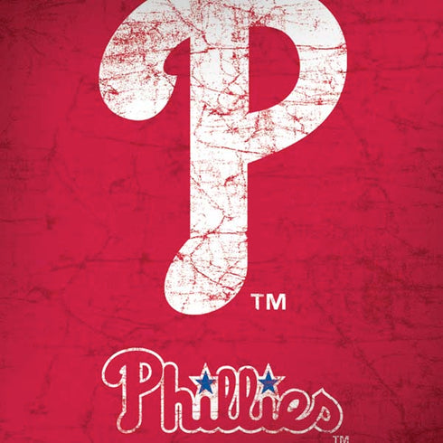 MLB Philadelphia Phillies - Solid Distressed iPhone X Skin