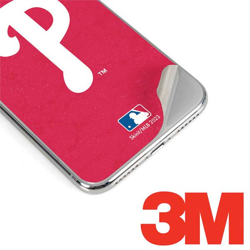 MLB Philadelphia Phillies - Solid Distressed iPhone XS Max Skin
