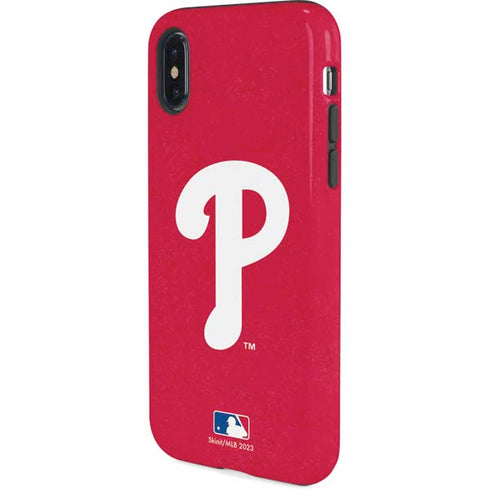 MLB Philadelphia Phillies - Solid Distressed iPhone XS Pro Case