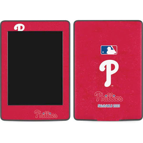 MLB Philadelphia Phillies - Solid Distressed Amazon Kindle Skin