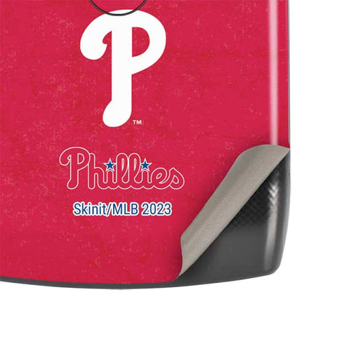 MLB Philadelphia Phillies - Solid Distressed Motorola RAZR Skin