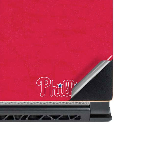 MLB Philadelphia Phillies - Solid Distressed MSI GS65 Stealth Laptop Skin