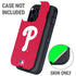 MLB Philadelphia Phillies - Solid Distressed Otterbox Defender iPhone Skin