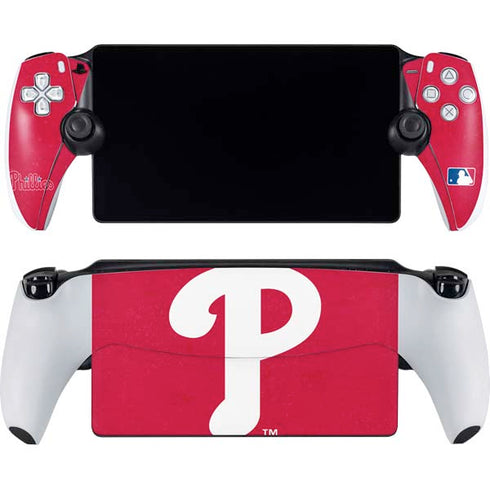 MLB Philadelphia Phillies - Solid Distressed PlayStation Portal Remote Player Skin
