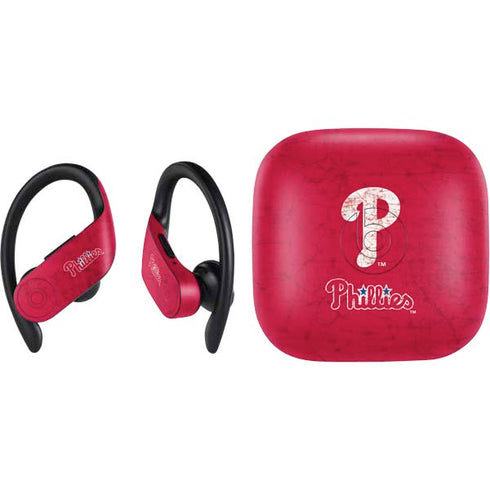 MLB Philadelphia Phillies - Solid Distressed PowerBeats Pro Skin