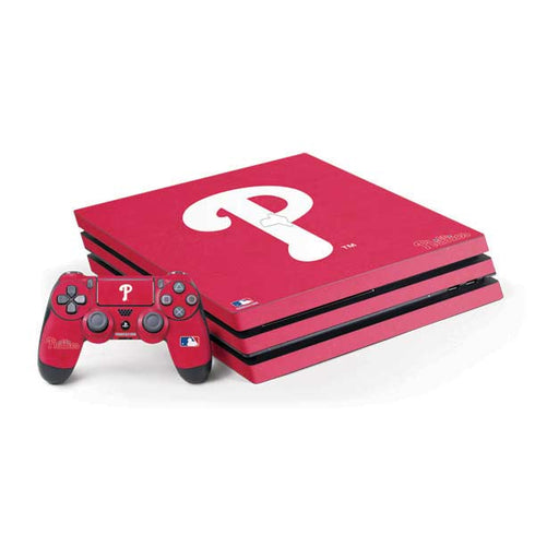 MLB Philadelphia Phillies - Solid Distressed PS4 Pro Bundle Skin