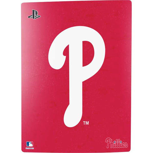 MLB Philadelphia Phillies - Solid Distressed PS5 Console Skin