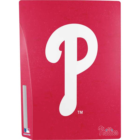 MLB Philadelphia Phillies - Solid Distressed PS5 Console Skin