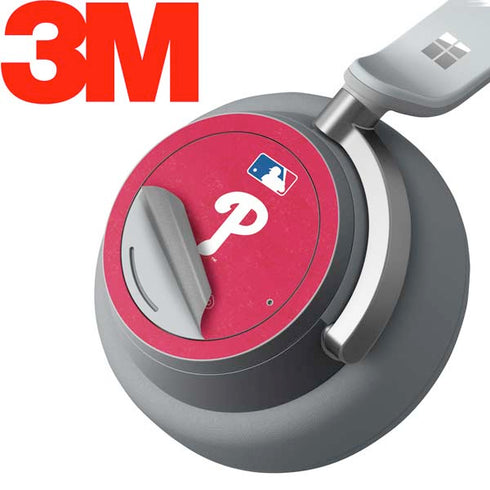 MLB Philadelphia Phillies - Solid Distressed Surface Headphones Skin