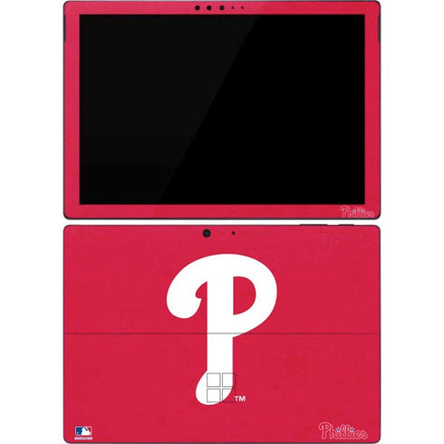 MLB Philadelphia Phillies - Solid Distressed Surface Pro 7 Skin