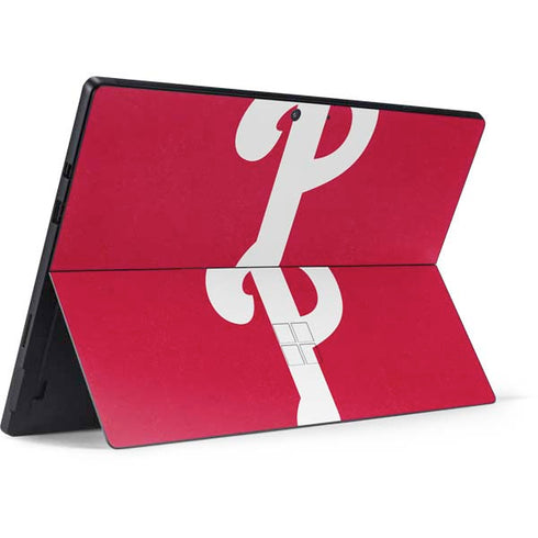 MLB Philadelphia Phillies - Solid Distressed Surface Pro 7 Skin