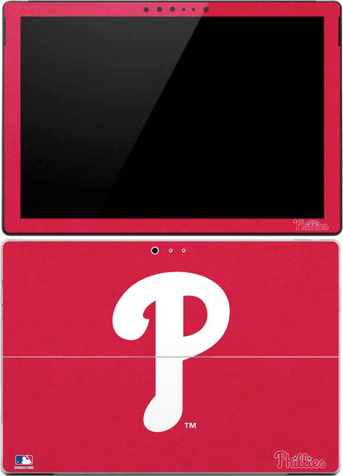 MLB Philadelphia Phillies - Solid Distressed Surface Pro (2017) Skin