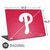 MLB Philadelphia Phillies - Solid Distressed Universal Laptop 18in (14.6 x 10.6in) Skin