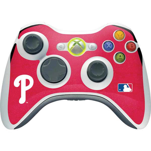 MLB Philadelphia Phillies - Solid Distressed Xbox 360 Wireless Controller Skin