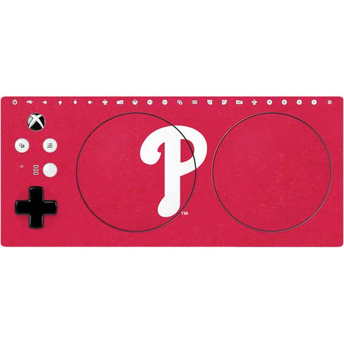 MLB Philadelphia Phillies - Solid Distressed Xbox Adaptive Controller Skin