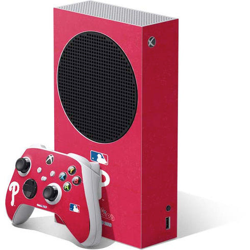 MLB Philadelphia Phillies - Solid Distressed Xbox Series S Skins