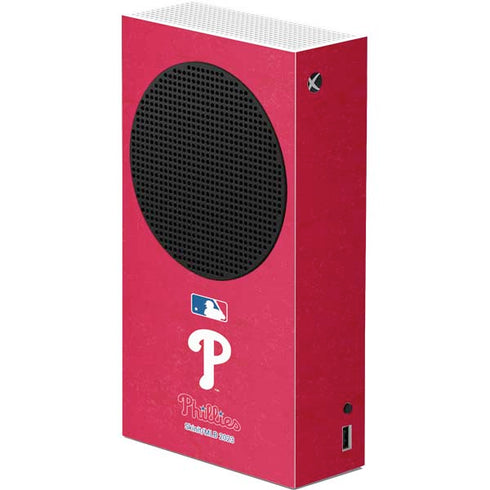 MLB Philadelphia Phillies - Solid Distressed Xbox Series S Console Skin