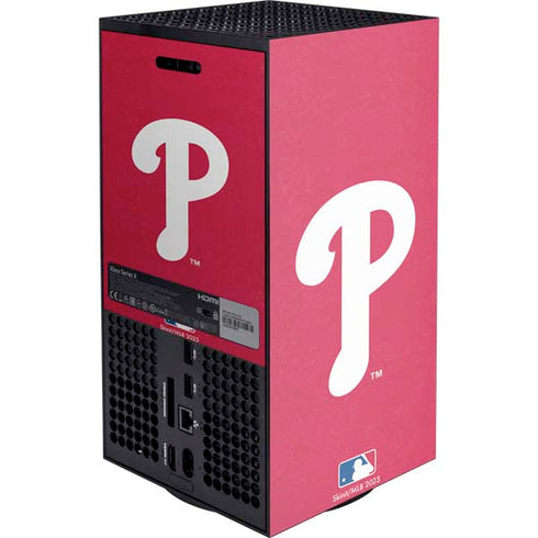 MLB Philadelphia Phillies - Solid Distressed Xbox Series X Console Skin