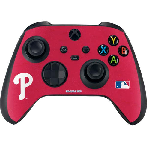 MLB Philadelphia Phillies - Solid Distressed Xbox Series X Controller Skin