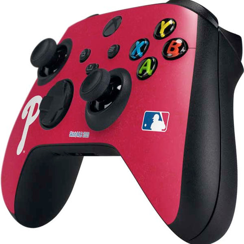 MLB Philadelphia Phillies - Solid Distressed Xbox Series X Controller Skin