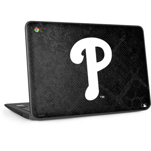 MLB Philadelphia Phillies Dark Wash HP Chromebook Skin