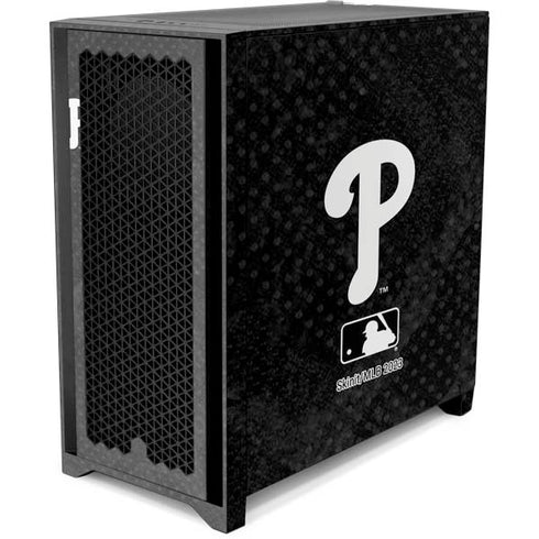 MLB Philadelphia Phillies Dark Wash Corsair 4000D Tempered Glass Mid-Tower ATX Case Skin