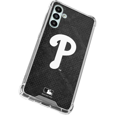 MLB Philadelphia Phillies Dark Wash Galaxy A13 5G Clear Case